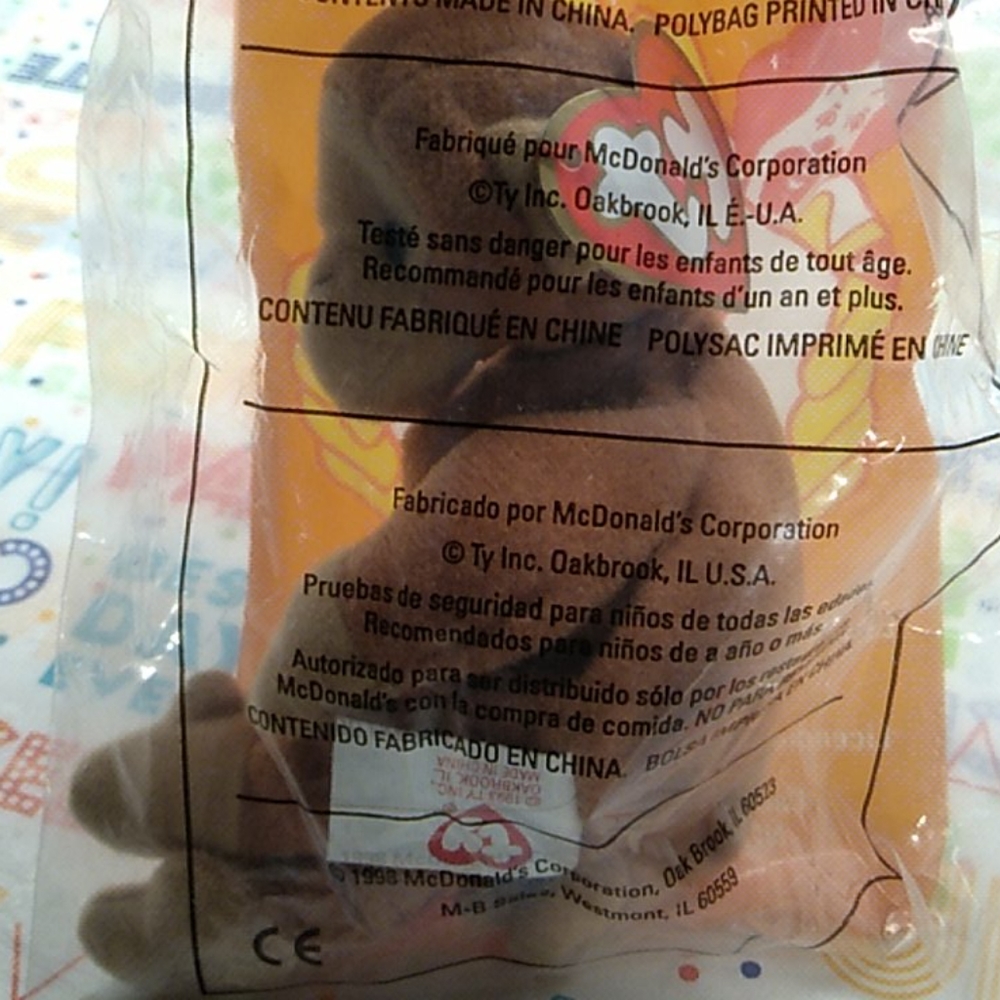 1998 MCDONALD'S BONGO BEANIE BABY TY